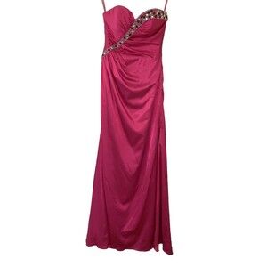 Flirt Maggie Sottero Prom Dress Hot Pink 2 Quinceanera Wedding Formal Ball Gown